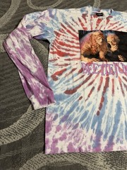 Dumbgood X Beetlejuice Mens Tie Dye Long Sleeve Shirt Maitlands Movie XL
