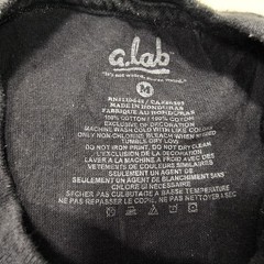 ALAB Casual Crew Neck Graphic Short Sleeve Shirt Mens Size Medium M Black