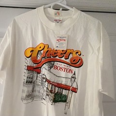 Vintage Cheers Boston T Shirt L Sof Tee Single Stitch 1994 NOS MINT