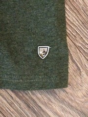 Kuhl Wildfibre T-Shirt Mens Green Melange Contrast Pocket SS Crew Neck – S
