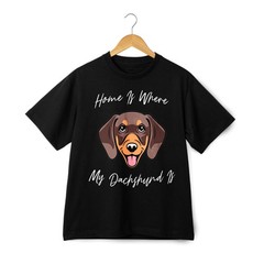 Cute Dachshund Fans Graphic T-Shirt Soft Cotton Casual Dog Lover Daily Wear