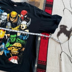 Vintage Y2K Marvel Mad Engine X Men Avengers Collage T Shirt Black Men’s Size XL