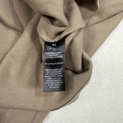 Public Supply Oversized Heavyweight Knit Mens XL Short Sleeve Beige Tan T Shirt