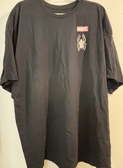 CVLA Marvel Collab 4XL Black Crew Neck Short Sleeve Spider-Man Graphic Tee