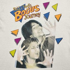 VTG 90s Bill & Ted’s Bogus Journey 20.5” x 28” Keanu Reeves Movie T Shirt