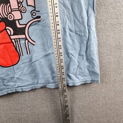 Astro Boy Kanji Graphic Print Tee Mens XL Light Blue Multi Crewneck Short Sleeve