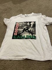 The CLASH LONDON CALLING Cotton White All Size Unisex Shirt