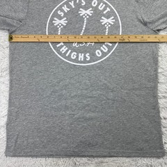 NWT Chubbies Shirt Mens Large Gray Triple Palm Graphic Short Sleeve T Shirt L