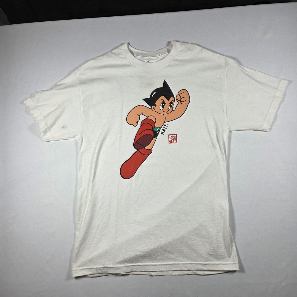 BAIT x Astro Boy T-Shirt Men’s Large White Tezuka Productions Graphic Anime Tee