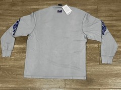 NWT Nike Air Jordan Long Sleeve Distressed Smoke Gray Sz M IB3134-077 Original