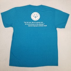 50 Years 2019 School Games Special Olympics Teal Unisex Graphic T-Shirt Large