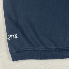 Lynx Mens L V Neck Vest Black Embroidered Logo 100% Cotton