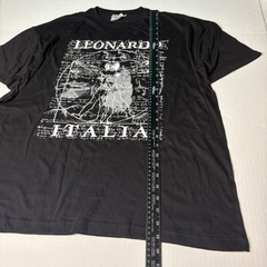 Leonardo Italia Adult 3XL T-Shirt Black Short Sleeve Souvenir Zeus Cotton Artsy