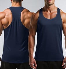 Tank Tops Men Y-Back Muscle Mesh Material 3 Pack Dry Fit Sleeveless – Gym
