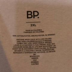 BP Mens Tank Top Shirt White Scoop Neck Sleeveless Ribbed Undershirt XXL New