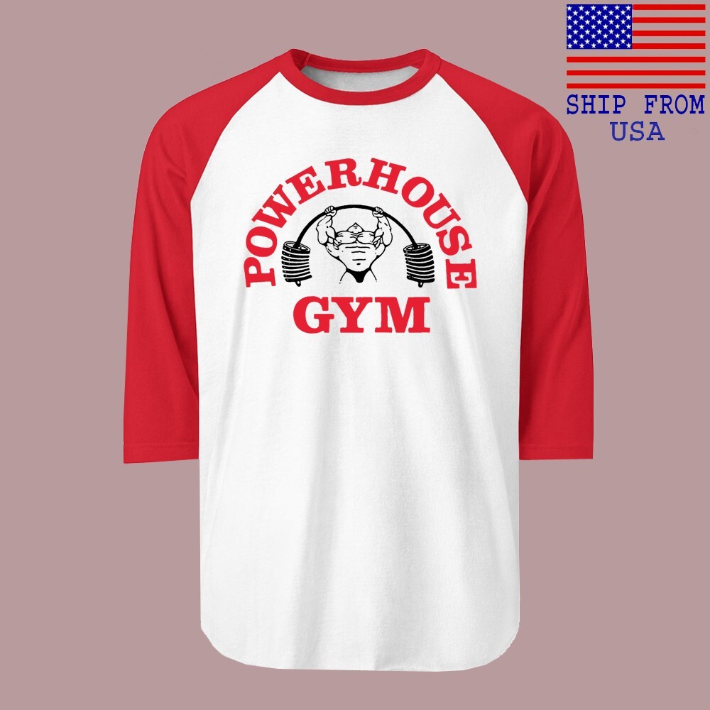 Powerhouse GYM Men’s Raglan Red Size S-2XL