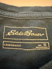 Eddie Bauer Men’s XL Blue Graphic T-Shirt Cotton Short Sleeve
