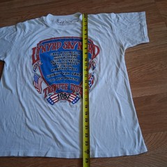 80s LYNYRD SKYNYRD Tribute Tour T Shirt Sz L Made In Usa White Color Cotton