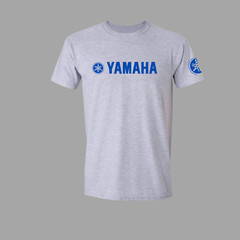 Yamaha Motorcycle Racing T-Shirt with 2 FREE Vinyl Decals, Sleeve Logo Motocross