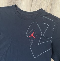 Nike Air Jordan #23 Black Long Sleeve Crewneck Tee Mens Sz Small 100% Cotton