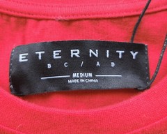 ETERNITY BC/AD Men’s Apparel Chicago Chi-Town Red T-Shirt – Size: Medium