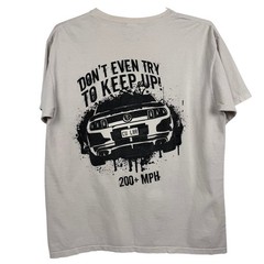 Ford Mustang Shelby GT Double Sided Graphic Car T-Shirt Indie Streetwear Large