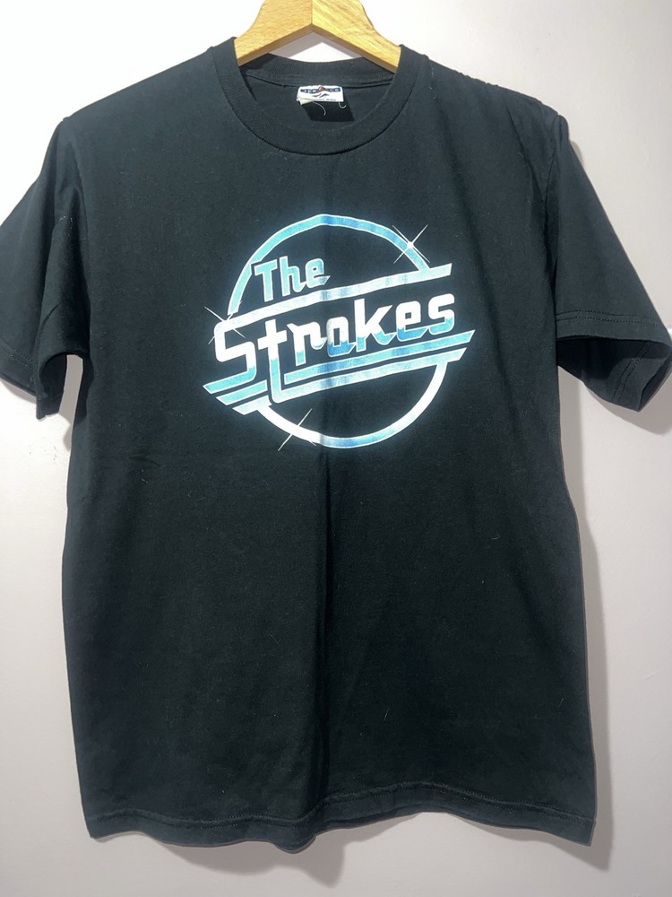 VINTAGE 2000’s THE STROKES MAGNA LOGO IS THIS IT TOUR SHIRT medium jerzees