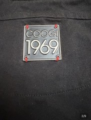 Vintage Coogi 1969 Black Long Sleeve Crew Neck Pocket Knit Cotton Shirt Men’s XL