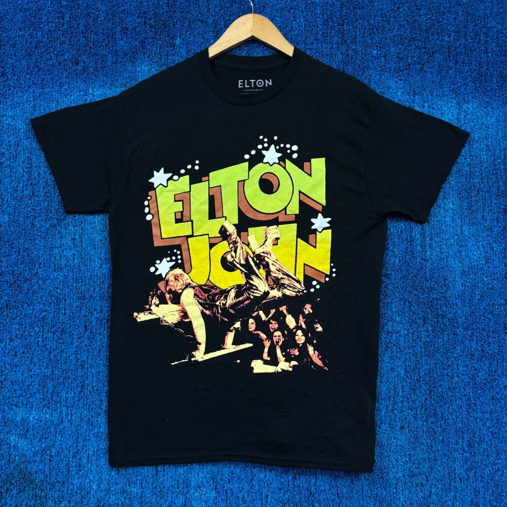 Elton John “Rocket Man” Graphic T-Shirt Size Medium
