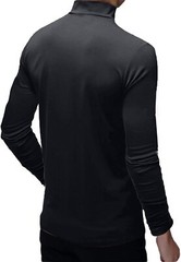 Men Long Sleeve Pullover Sweater Undershirt Mock Turtleneck T-Shirt Slimming Top