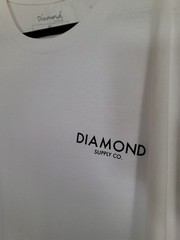 NWT Diamond Supply Co. Men’s White Cotton Graphic Logo T-Shirt 4X Short Sleeve