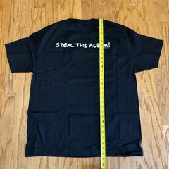 Vintage 2003 Escucha A System Of A Down XL Black Band T-Shirt Steal this Album