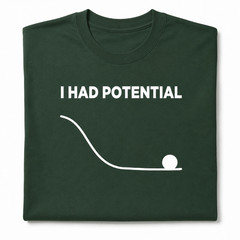 I Had Potential Funny Sarcastic Graphic T-Shirt
