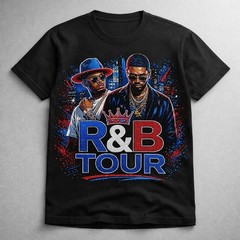 R&B TOUR TEES COTTON BLEND Crewneck Short Sleeve Men’s