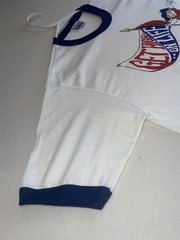 NEW VINTAGE 80s Hanes Ringer Shirt Get High On Life Skateboard Cartoon M 38-40