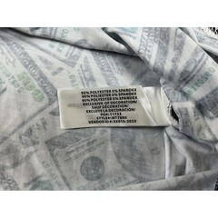 Spicy Tuna Tank Top Money Print Dollar Bills Graphic Mens XL NWT