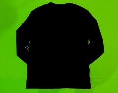 TOMMY HILFIGER Men’s Long Sleeve T-Shirt Size LARGE Black w/White Cotton NEW
