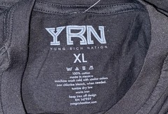 YRN NWT Migos Migo Gang Graphic T-Shirt Black Men’s Size XL Hip Hop Tee