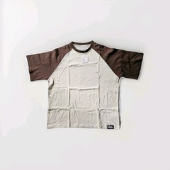 EPTM 100% Cotton T-SHirt Men’s Sz Med Cream/Brown Square Bottom Urban Mod