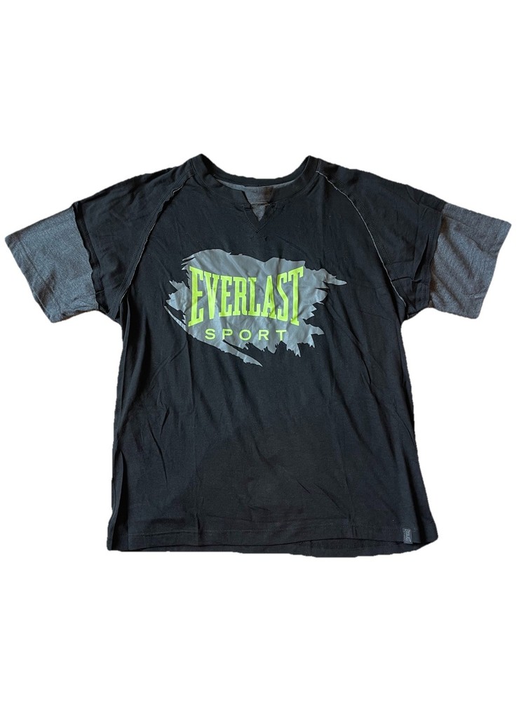 Everlast Double Layered Men’s T Shirt – Size Large – Black And Grey