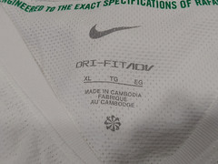 Nike RAFA Dri-FIT ADV Tennis Shirt – Size: XL – FD5409 100 – White / Green – NEW