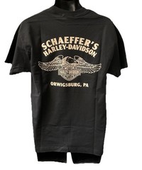 Harley Davidson Men’s Eagle Classic Short Sleeve T-Shirt Black 3002849-BLCK
