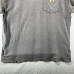 VTG Carhartt Gradient Sun Faded Pocket Front Worn WIP Workwear T-Shirt Size L