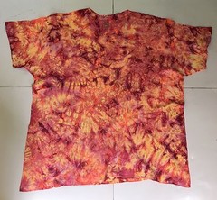 *New* 2XL – Sm Handmade Tie Dye, Blood Orange Cruncht Crinkle, Crew or V-Neck