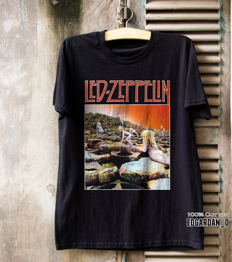 LED ZEPPELIN Houses of the Holy Album Black Unisex T-shirt Size S-5XL