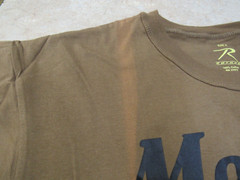Rothco Marines Tshirt Coyote Brown IRREGULAR DEFECT Discoloration Down T-Shirt