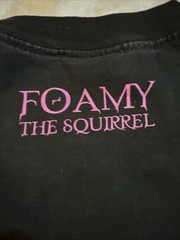 Vtg Mighty Fine Foamy The Squirrel Shirt Neurotically Yours Biscotti Back Hit L