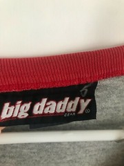 Big Daddy Men’s Sz 3XL Graphic Print 1 bd Logo Contrasting Trim Red Grey T-shirt