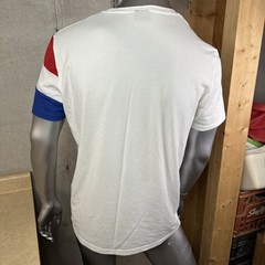 Vintage Le Coq Sportif T-Shirt Men’s XL White Blue Red Retro Sport Logo Tee