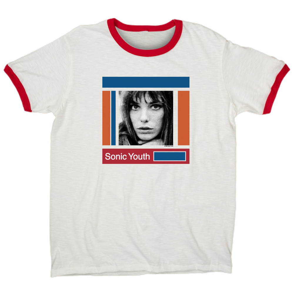 Sonic Youth Jane Birkin Rare Shirt Modern Reprint Ringer Punk Grunge Shirt S-3XL